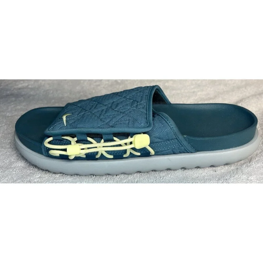 Size 10 Nike Asuna 2 x Future  Movement Mineral Teal Sequoia Slides FB9762 300